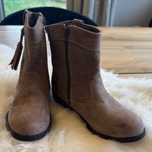 Falls Creek Tan Kids Boots with Tassel